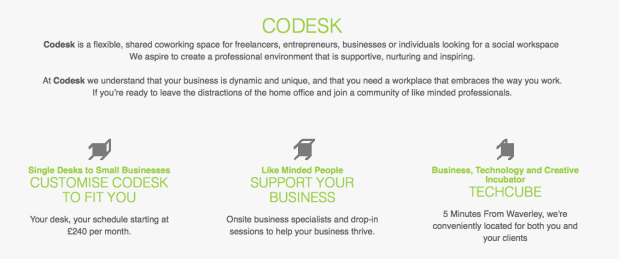Codesk Coworking Edinburgh